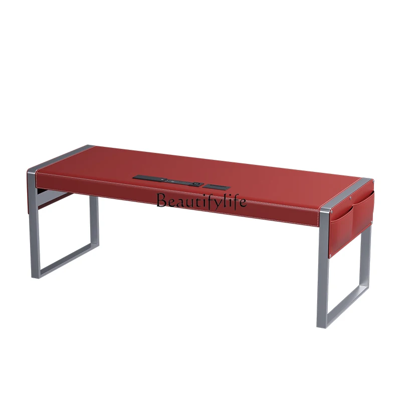 Simple and modern solid wood high-end saddle leather office boss desk computer desk workbench
Simple and modern solid wood high-end saddle leather office boss desk computer desk workbench
