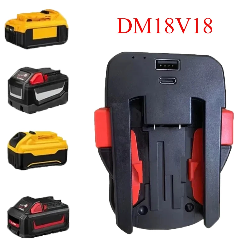 Battery Adapter DM18V18 with Type C for Milwaukee Tool Converts Milwaukee18V and Dewalt20V Batteries To Milwaukee V18 18V NI-CD
Battery Adapter DM18V18 with Type C for Milwaukee Tool Converts Milwaukee18V and Dewalt20V Batteries To Milwaukee V18 18V NI-CD
