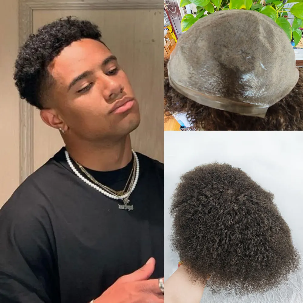 Afro Toupee for Black Men 6MM Full Poly Skin PU Dark Brown Afro Wave Human Hair Replacement System Kinky Curl Men Hair 8x10inch
Afro Toupee for Black Men 6MM Full Poly Skin PU Dark Brown Afro Wave Human Hair Replacement System Kinky Curl Men Hair 8x10inch