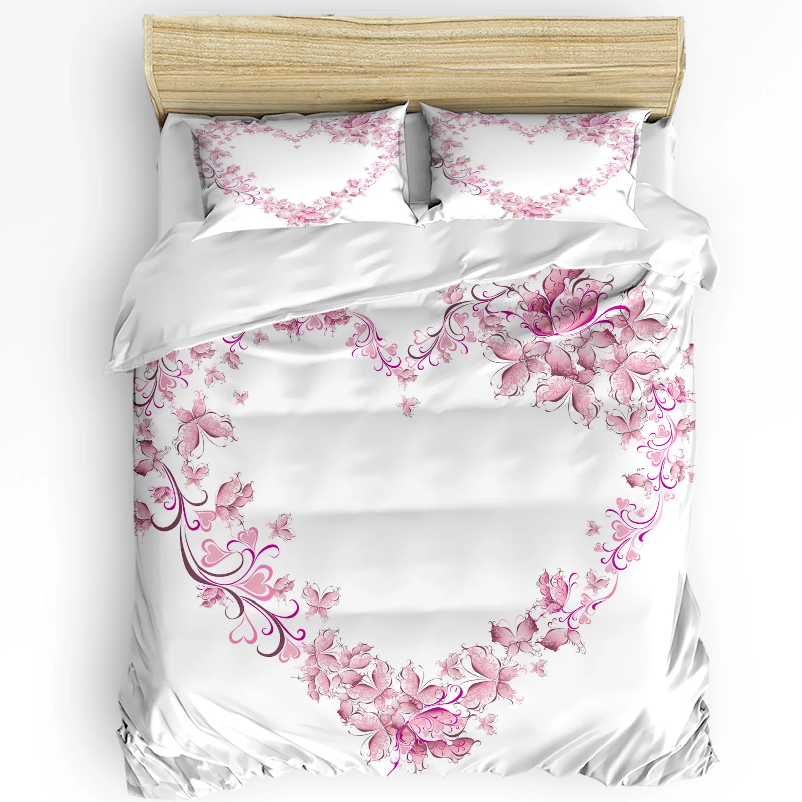 Colorful Butterfly Heart-Shaped 3pcs Bedding Set For Bedroom Double Bed Home Textile Duvet Cover Quilt Cover Pillowcase
Colorful Butterfly Heart-Shaped 3pcs Bedding Set For Bedroom Double Bed Home Textile Duvet Cover Quilt Cover Pillowcase