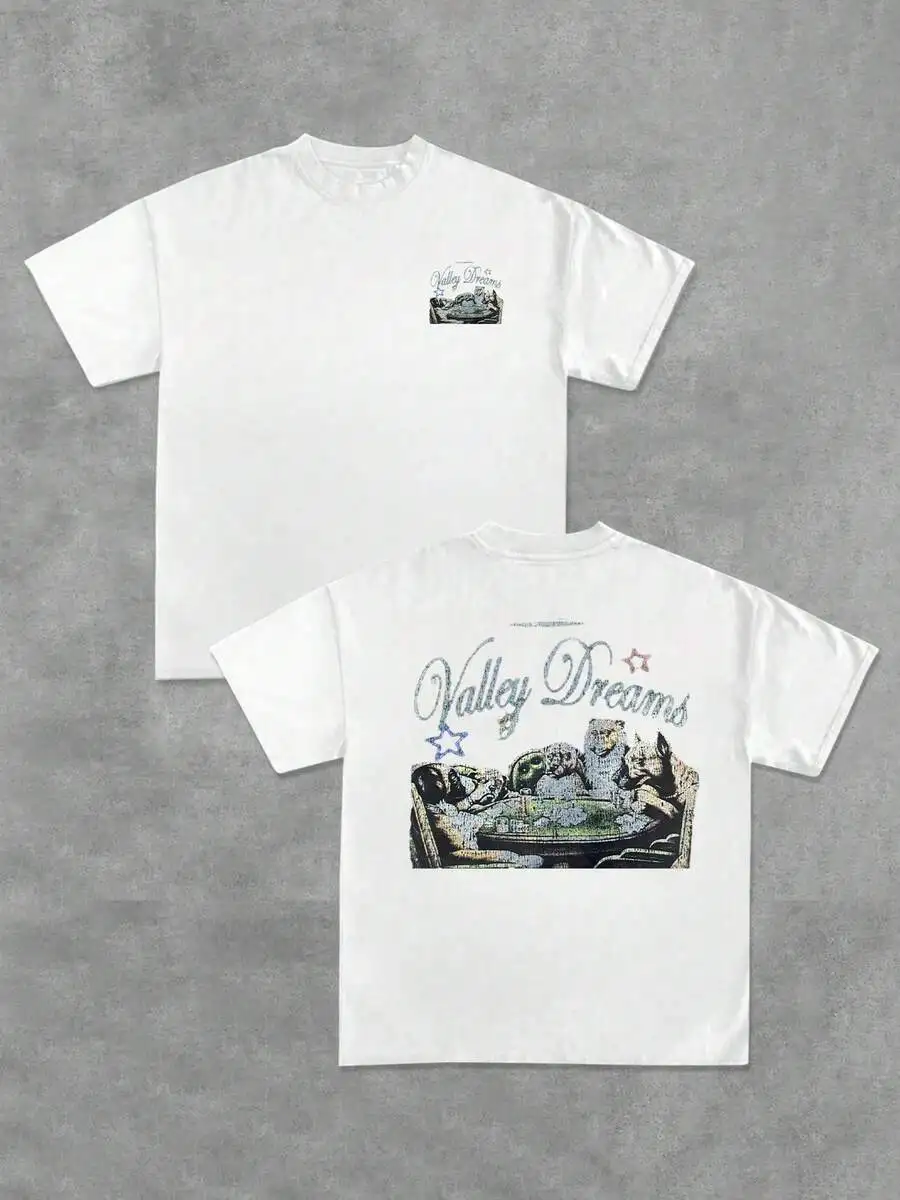 Dogs Playing Poker Double Sided Printed 220g 100% Cotton Vintage Casual Tee
Dogs Playing Poker Double Sided Printed 220g 100% Cotton Vintage Casual Tee
