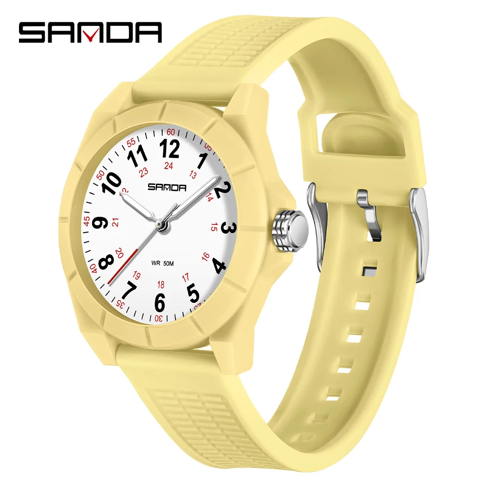 SANDA 6232 With Night Light Waterproof Silicone Strap Student Wrist Watches For Women Top Brand Nurse Quartz Simple Fashionable
SANDA 6232 With Night Light Waterproof Silicone Strap Student Wrist Watches For Women Top Brand Nurse Quartz Simple Fashionable