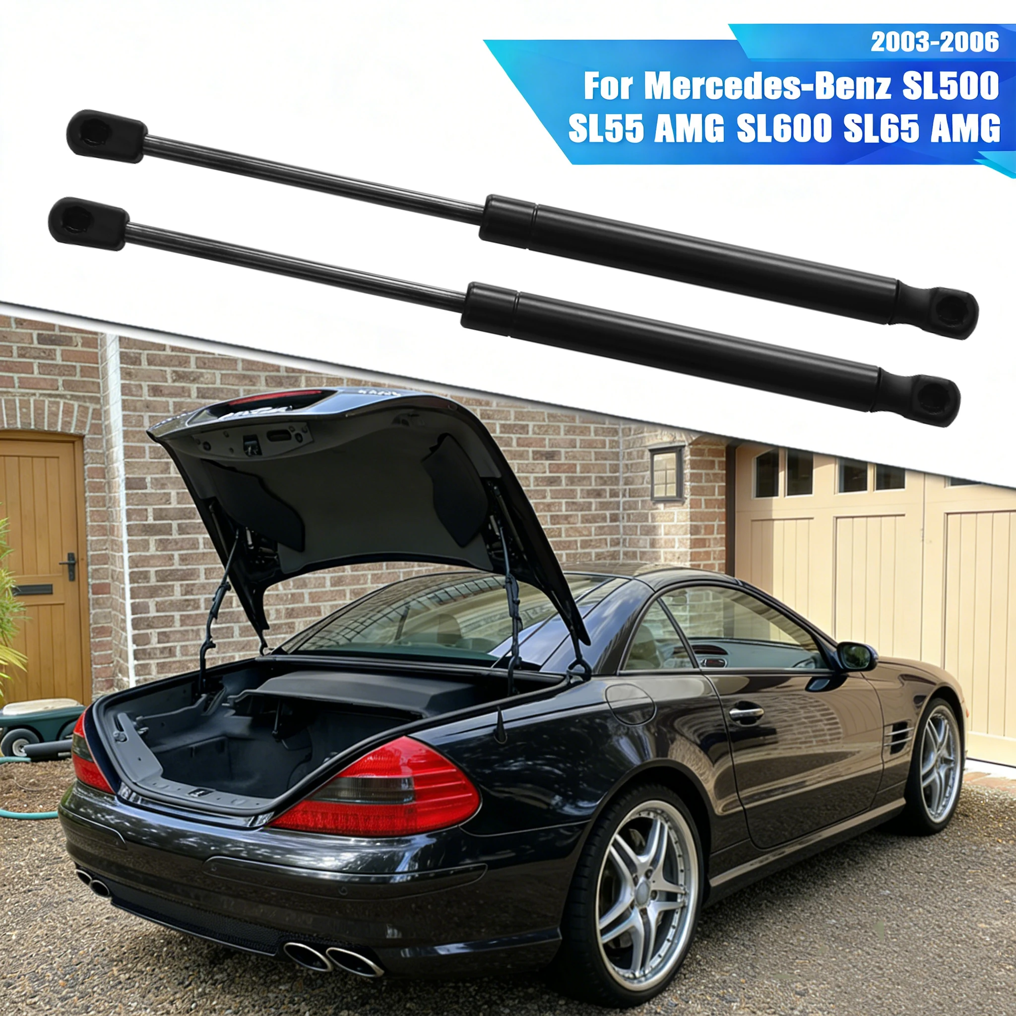 2pcs Rear Trunk Tailgate Gas Spring Struts Car Boot Lift Supports Shocks For Mercedes-Benz SL500 SL600 SL55 SL65 AMG 2003-2006
2pcs Rear Trunk Tailgate Gas Spring Struts Car Boot Lift Supports Shocks For Mercedes-Benz SL500 SL600 SL55 SL65 AMG 2003-2006
