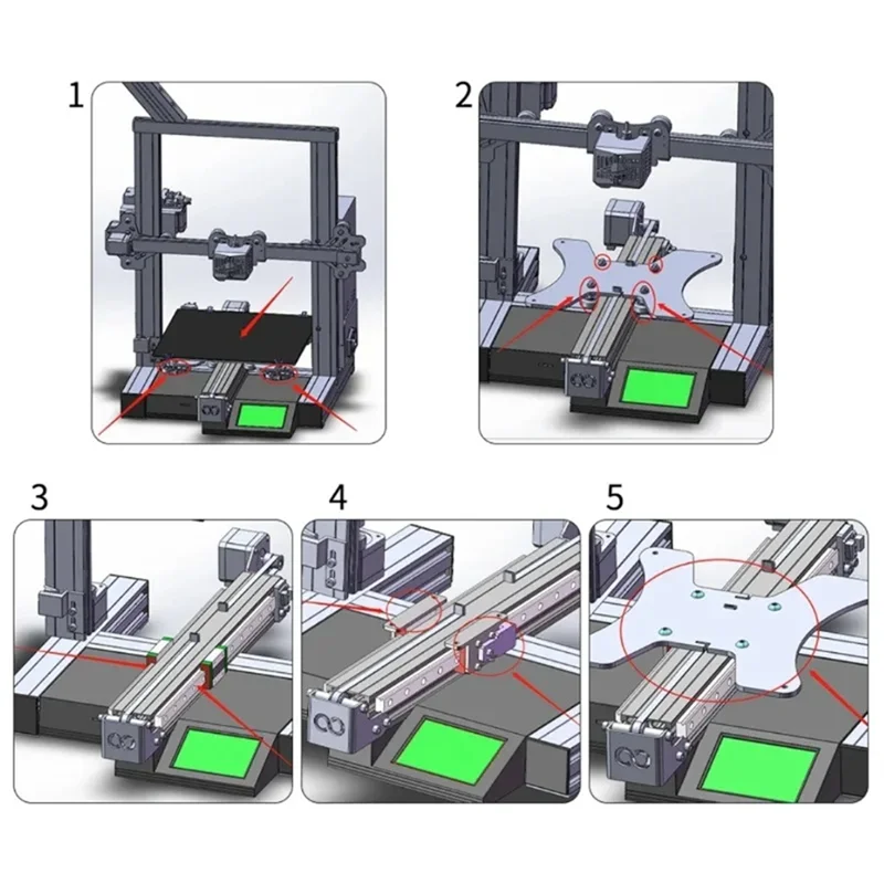 Новый комплект линейных направляющих Y-Axis, часть 3D-принтера, двойная направляющая MGN12H для 3D-принтера Creality Ender 3 V2
Новый комплект линейных направляющих Y-Axis, часть 3D-принтера, двойная направляющая MGN12H для 3D-принтера Creality Ender 3 V2