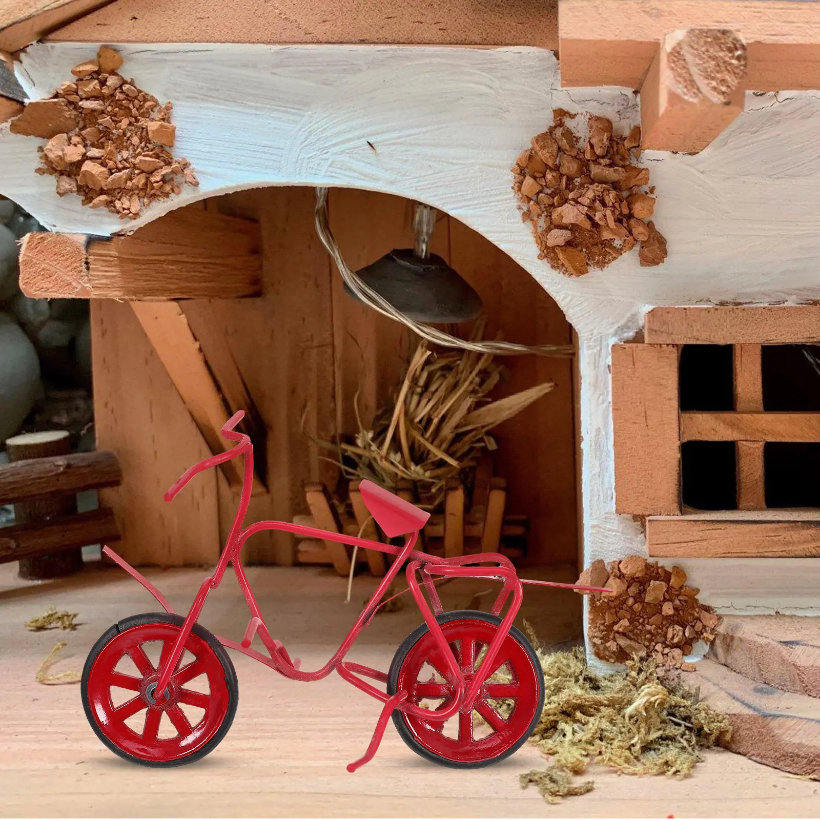 Miniature Metal Bicycle Decoration Movable Wheel Retro Vintage Style Mini House Garden Desk Ornament Mini Artificial Bike
Miniature Metal Bicycle Decoration Movable Wheel Retro Vintage Style Mini House Garden Desk Ornament Mini Artificial Bike