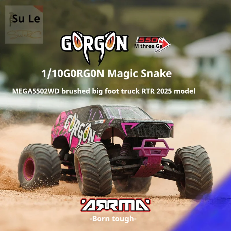 2025 Arrma 1/10 Gorgon Magic Snake Mega 550 RC Моделирование автомобиля с дистанционным управлением Электрическая матовая модель внедорожного альпинистского автомобиля
2025 Arrma 1/10 Gorgon Magic Snake Mega 550 RC Моделирование автомобиля с дистанционным управлением Электрическая матовая модель внедорожного альпинистского автомобиля