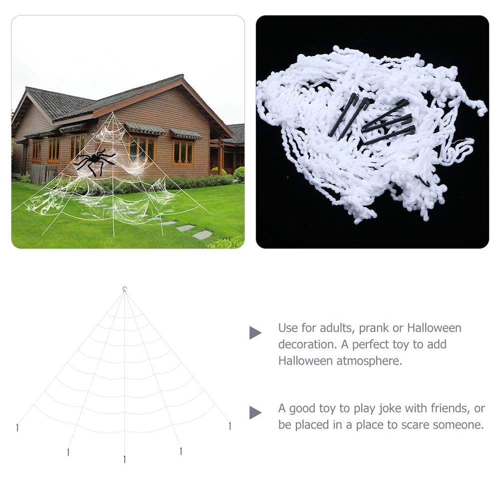 1 set Giant 5M Fake Web Decoration Outdoor Reusable Polyester Halloween Props Garden Party Home Decor Supplies
1 set Giant 5M Fake Web Decoration Outdoor Reusable Polyester Halloween Props Garden Party Home Decor Supplies