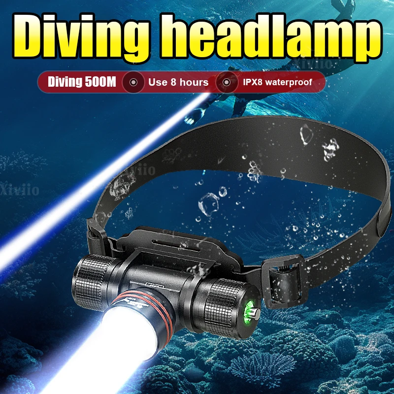 10000CD High Power Rechargeable Diving Headlamp Underwater 500M Professional Laser LED Dive Head Torch IPX8 Waterproof Headlight
10000CD High Power Rechargeable Diving Headlamp Underwater 500M Professional Laser LED Dive Head Torch IPX8 Waterproof Headlight