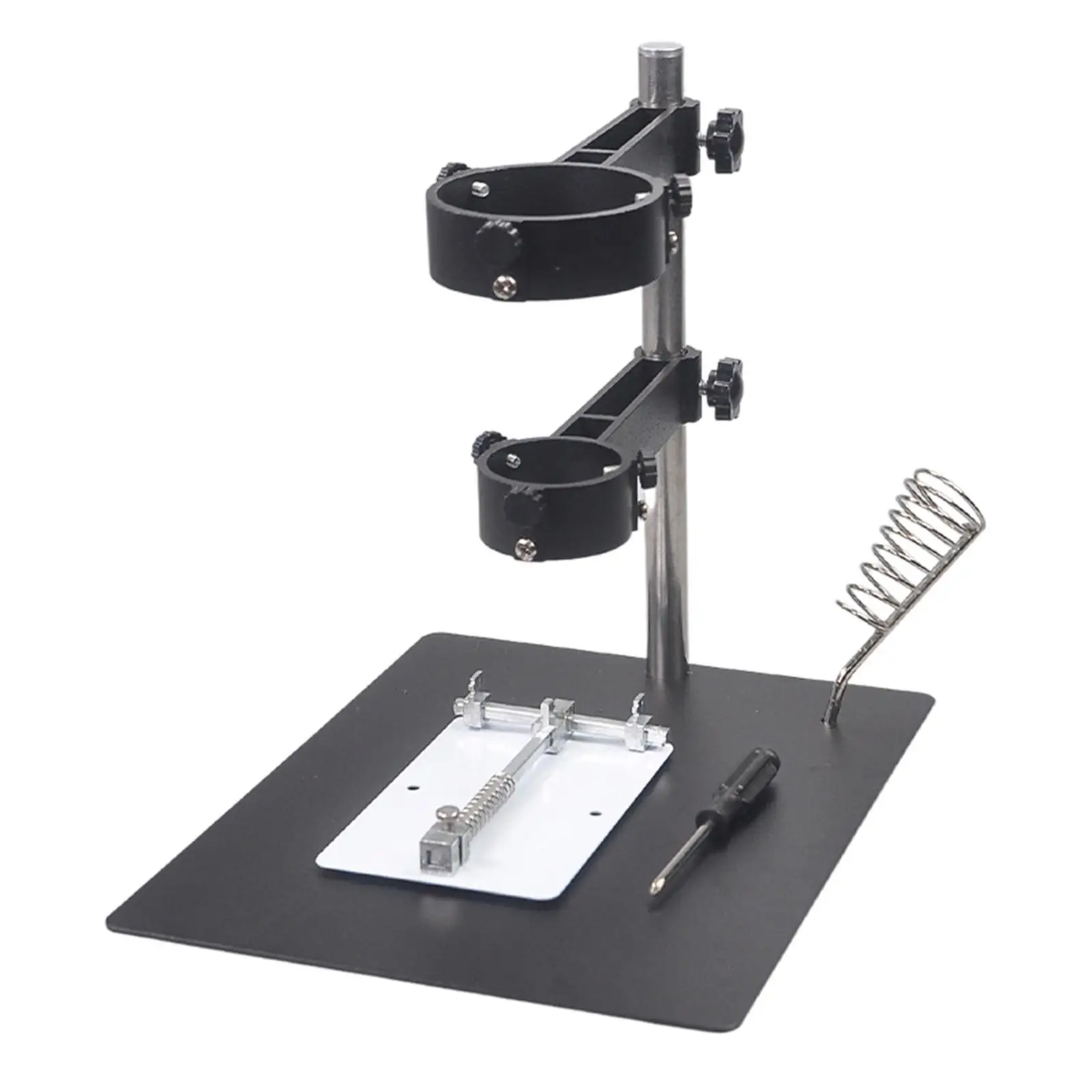 Metal Hot Heat Stand Dual Fixture Clamp Holder for Repair Electric Heater Soldering Workstation DIY Tools
Metal Hot Heat Stand Dual Fixture Clamp Holder for Repair Electric Heater Soldering Workstation DIY Tools