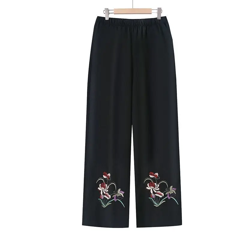 Casual Long Pants Summer Embroidered Thin Style Grandma Pants for Middle-aged and Elderly High Waist Loose Fashion New Style Old
Casual Long Pants Summer Embroidered Thin Style Grandma Pants for Middle-aged and Elderly High Waist Loose Fashion New Style Old