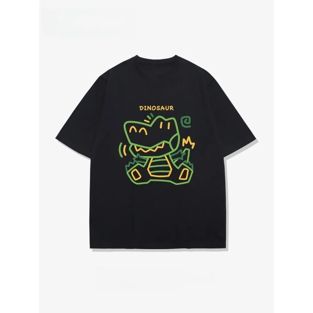Lines Green Dragon American Cartoon Design Sense Short Sleeve T-Shirt Men's and Women's Trend Brand Pure Cotton Loose Summer
Lines Green Dragon American Cartoon Design Sense Short Sleeve T-Shirt Men's and Women's Trend Brand Pure Cotton Loose Summer