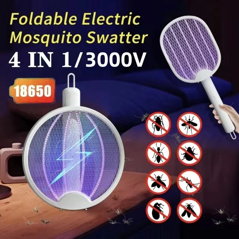 Electric mosquito swatter, electric mosquito killer, USB rechargeable insect killer, outdoor camping UV lamp, fly trap
Electric mosquito swatter, electric mosquito killer, USB rechargeable insect killer, outdoor camping UV lamp, fly trap