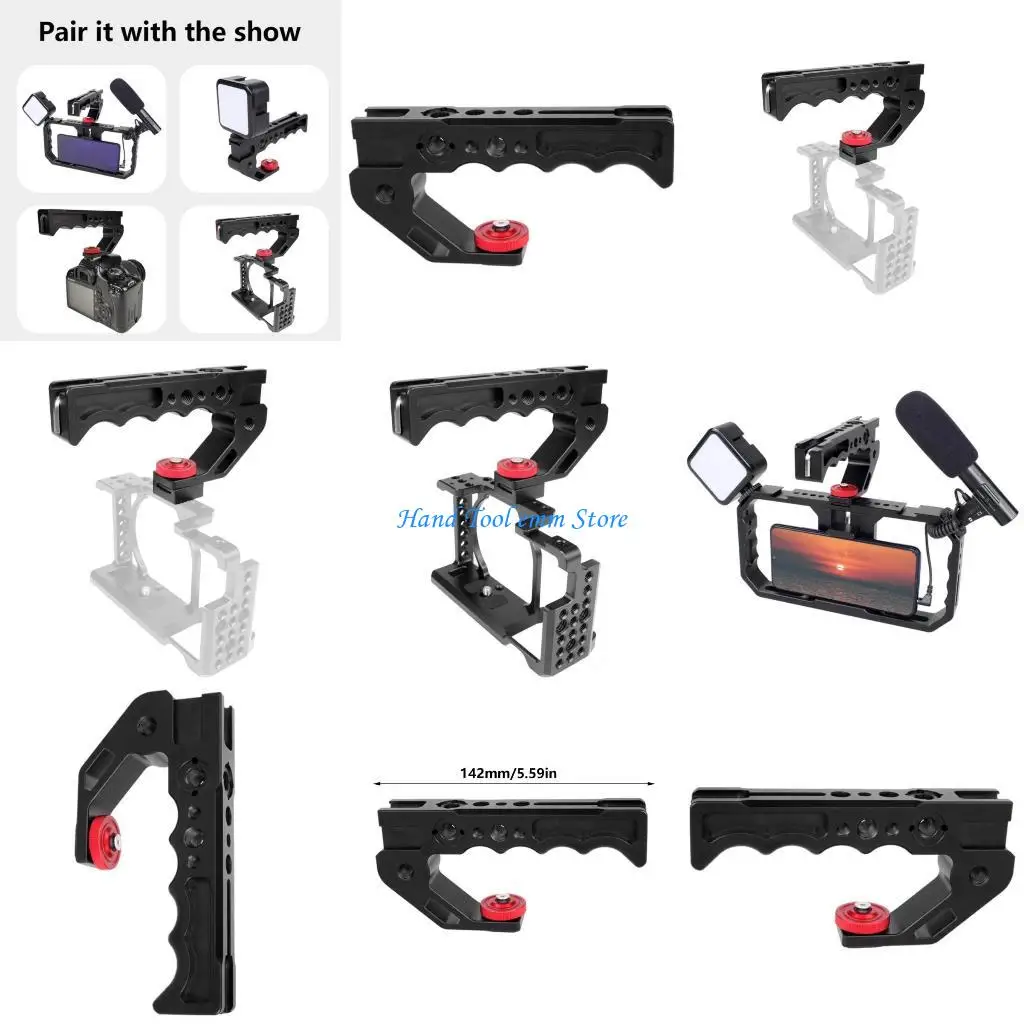 H37F Multifunctional Handle Aluminum Alloy Handle for Cameras Stable Construction
H37F Multifunctional Handle Aluminum Alloy Handle for Cameras Stable Construction