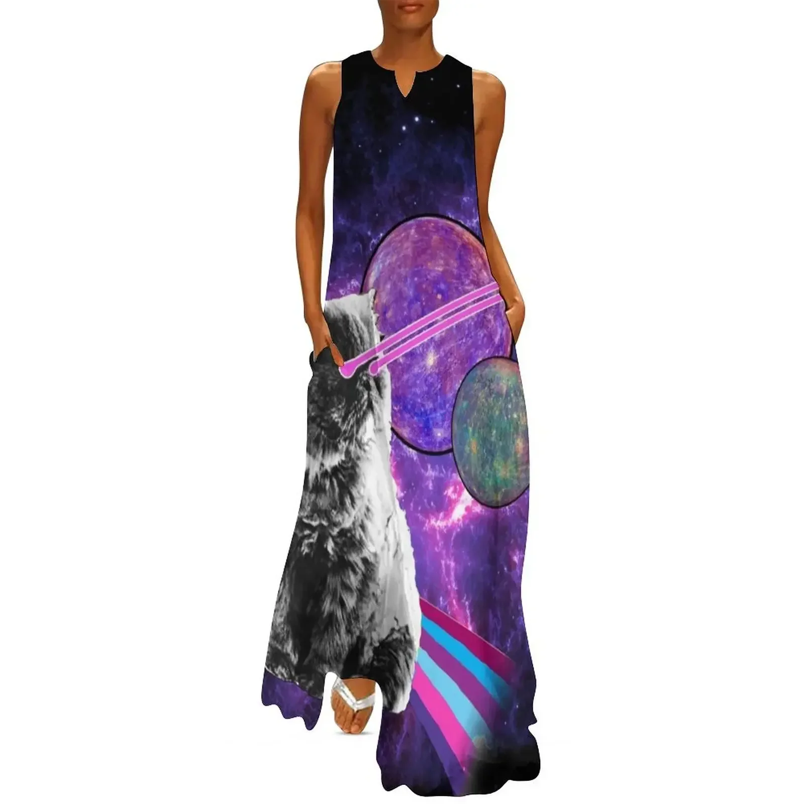 Space Cat Lazer Long Dress luxury woman evening dress women's elegant loose dresses Dress vintage women's fashion dresses
Space Cat Lazer Long Dress luxury woman evening dress women's elegant loose dresses Dress vintage women's fashion dresses