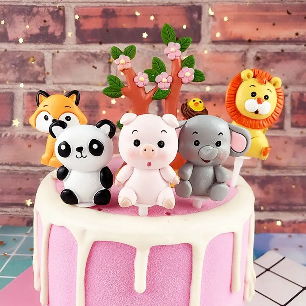 Cartoon Soft Rubber Animal Cake Topper Jungle Party Cake Doll Cake Insert Woodland Animals Dessert Decorations Birthday
Cartoon Soft Rubber Animal Cake Topper Jungle Party Cake Doll Cake Insert Woodland Animals Dessert Decorations Birthday
