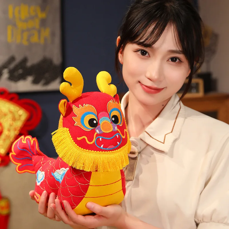 30cm Plush Toy Chinese Dragon Year Cotton Linen Cloth PP Cotton Animal Plush Doll Toy
30cm Plush Toy Chinese Dragon Year Cotton Linen Cloth PP Cotton Animal Plush Doll Toy