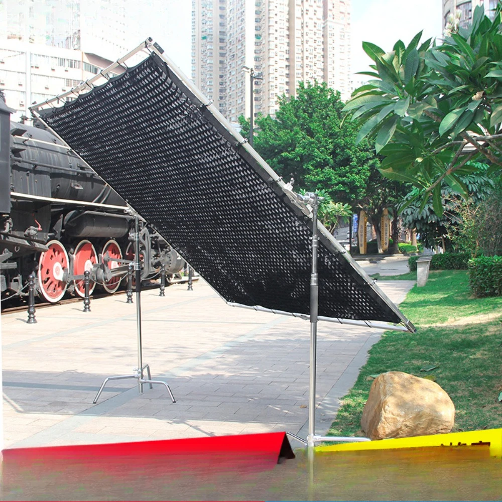 Film and television black egg grid photography grid honeycomb grille 2.4 * 2.4 meters with strap attachment
Film and television black egg grid photography grid honeycomb grille 2.4 * 2.4 meters with strap attachment