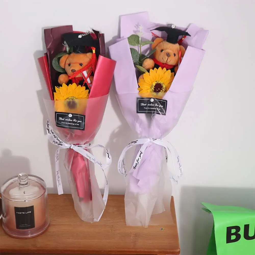 Bouquet Decoration Graduation Bear Bouquet Cartoon Lovely Bear Plush Bouquet Elegant Plush Bear Doctoral Bear Toy
Bouquet Decoration Graduation Bear Bouquet Cartoon Lovely Bear Plush Bouquet Elegant Plush Bear Doctoral Bear Toy