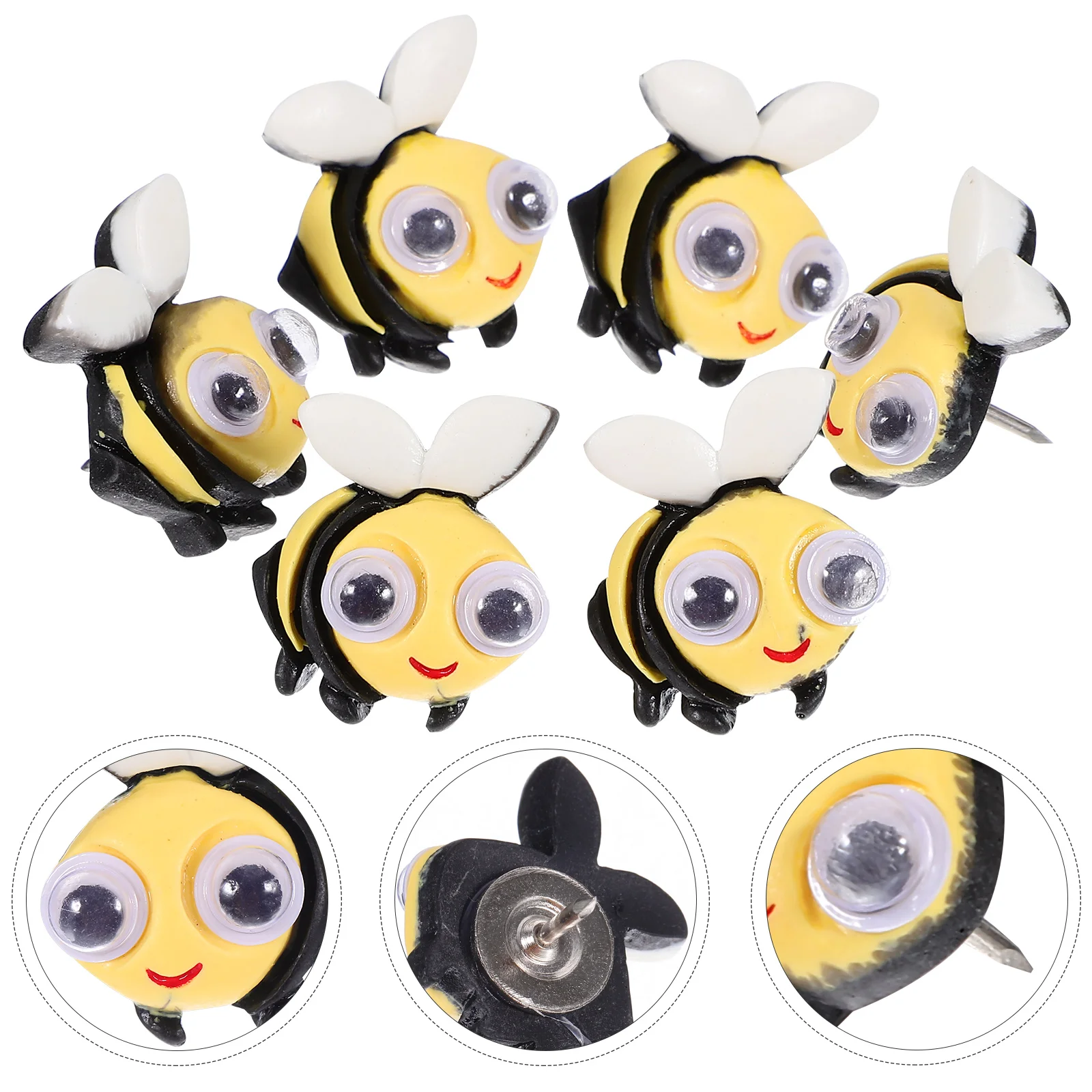 20 Pcs Cartoon Bee Shaped Thumb Tacks Resin Material Cute Push Pins Desk Accessories Cork Board Map Supplies Students Gift Safe
20 Pcs Cartoon Bee Shaped Thumb Tacks Resin Material Cute Push Pins Desk Accessories Cork Board Map Supplies Students Gift Safe
