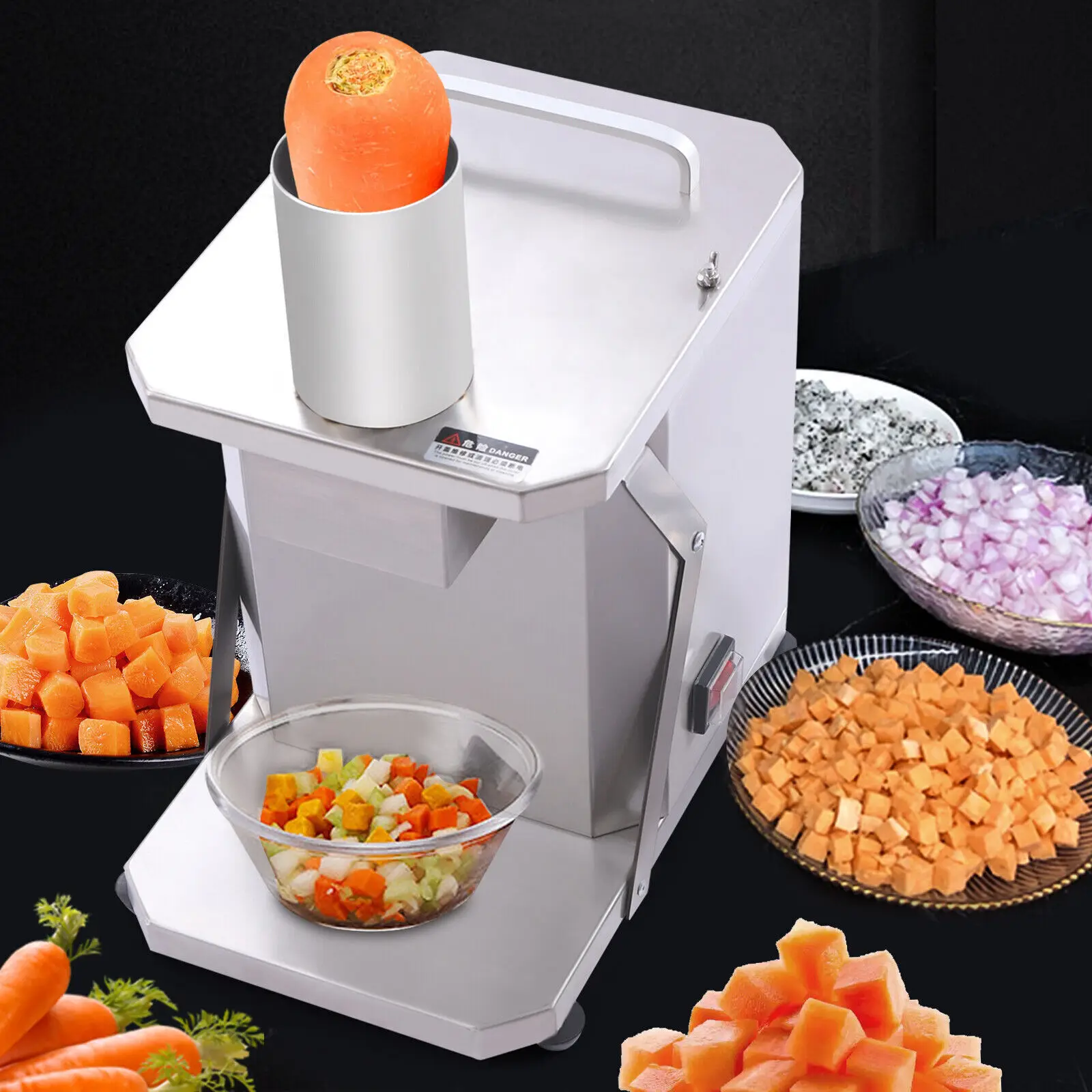 Commercial Electric Automatic Dicer Vegetable Fruit Dicer Stainless Steel Onion Tomato Dicer Chopper Home Restaurant
Commercial Electric Automatic Dicer Vegetable Fruit Dicer Stainless Steel Onion Tomato Dicer Chopper Home Restaurant