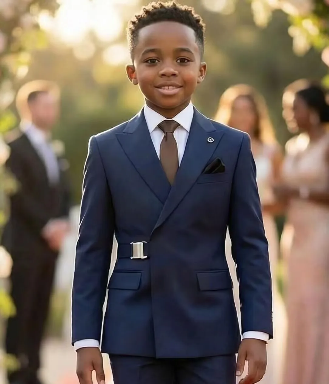 Classic Boys' Suit Set, Pointed Collar Double-Breasted, Children's Piano Performance Wedding Birthday Party Clothing, Two-Piece
Classic Boys' Suit Set, Pointed Collar Double-Breasted, Children's Piano Performance Wedding Birthday Party Clothing, Two-Piece