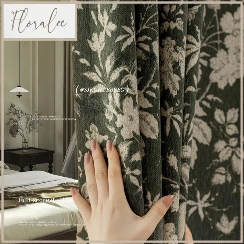 Curtains For Living Room Bedroom Dining French Retro Shading Chenille American Retro Green Custom Size Blackout Matching Tulle
Curtains For Living Room Bedroom Dining French Retro Shading Chenille American Retro Green Custom Size Blackout Matching Tulle