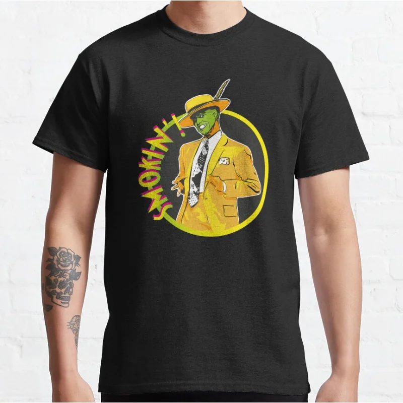 these are the 90's - smokin 80s Vintage Funny movie Jim carrey The mask Graphic T Shirts large size clothing Adult tops S-6XL 
these are the 90's - smokin 80s Vintage Funny movie Jim carrey The mask Graphic T Shirts large size clothing Adult tops S-6XL