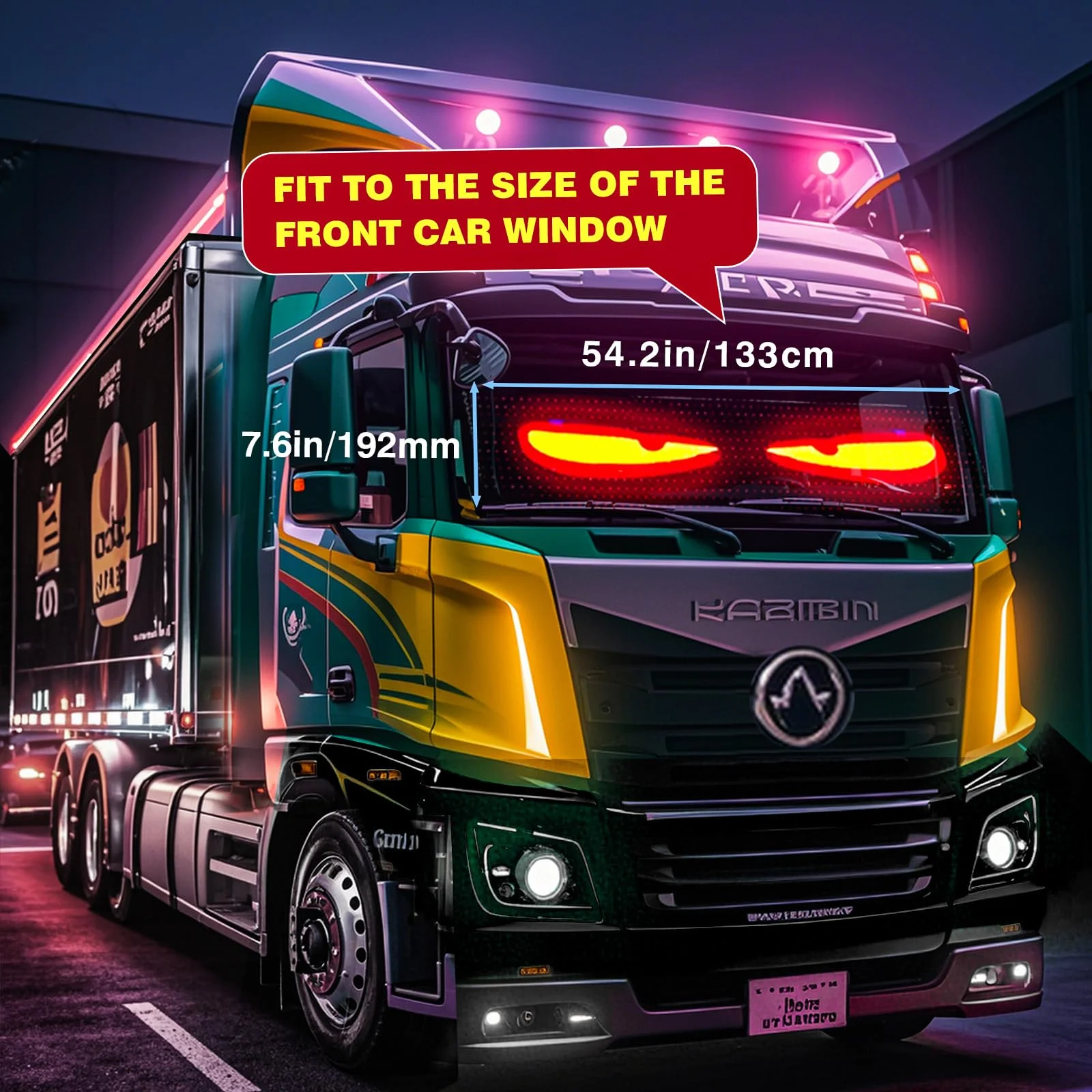 LED RGB Car Truck Programmable Matrix Pixel Panel DIY Scrolling Display Flexible APP Control Eye Sign Animation Light Screen
LED RGB Car Truck Programmable Matrix Pixel Panel DIY Scrolling Display Flexible APP Control Eye Sign Animation Light Screen