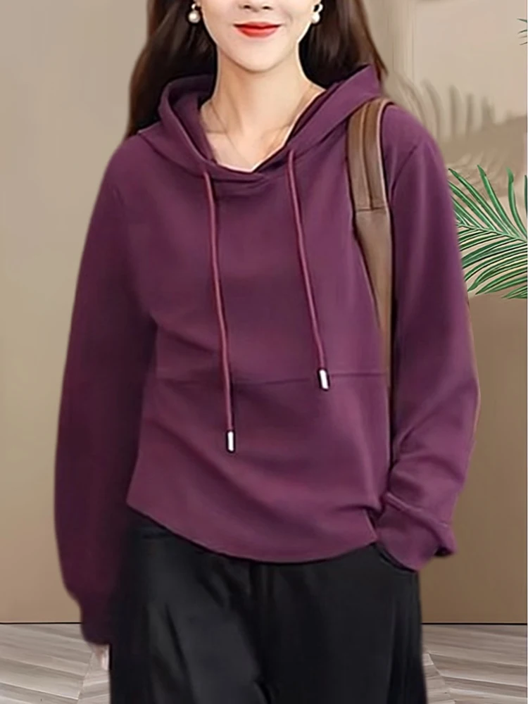 Cotton Hoodie Women's Long Sleeve Beautiful Lazy Style High End European Goods Mommy Clothes Fashionable Autumn Korean Version
Cotton Hoodie Women's Long Sleeve Beautiful Lazy Style High End European Goods Mommy Clothes Fashionable Autumn Korean Version