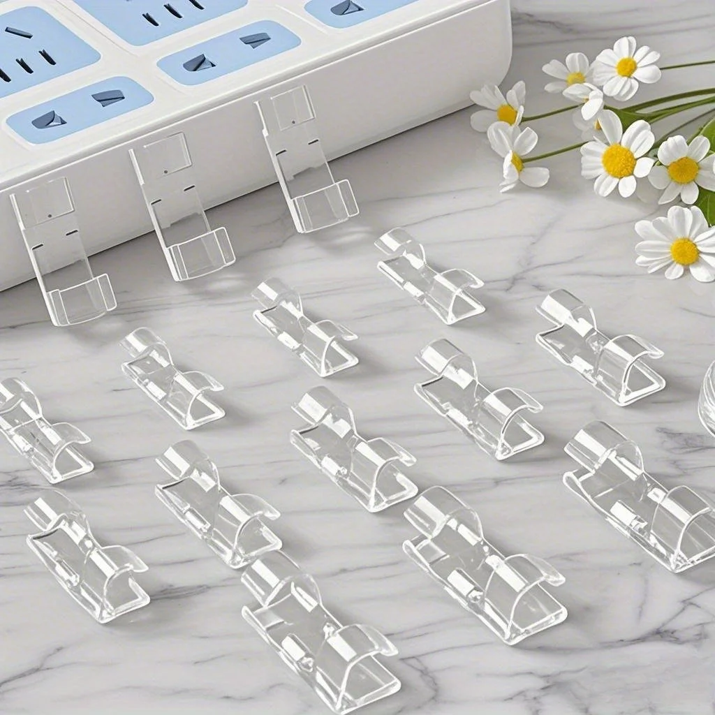 60/20pcs Transparent Wire Brackets for Power Line Management, Plastic Cable Tissue Clamps for Walls And Under Tables
60/20pcs Transparent Wire Brackets for Power Line Management, Plastic Cable Tissue Clamps for Walls And Under Tables