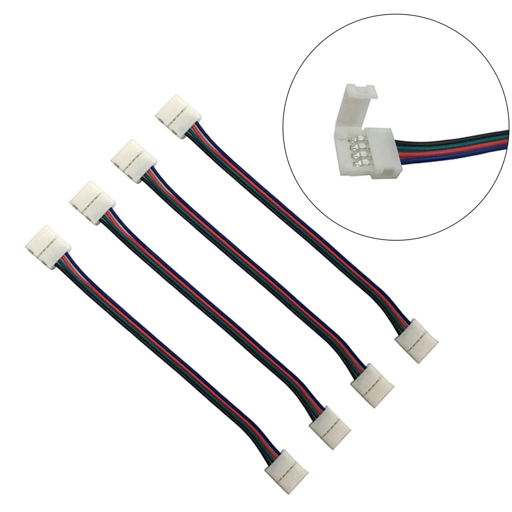 4 pcs LED Light Strip Connector RGB Solderless Jumper Power Adaptor Strip Flexible Wire Extension Controller
4 pcs LED Light Strip Connector RGB Solderless Jumper Power Adaptor Strip Flexible Wire Extension Controller