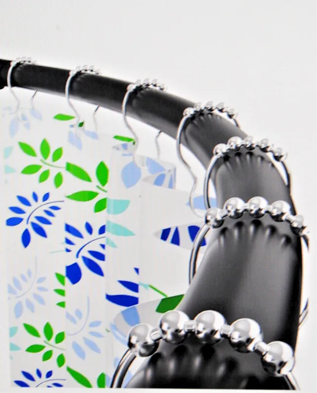 Dual Mount Aluminum Curved Shower Curtain Rod Matte Black 50" to 72" New L2885
Dual Mount Aluminum Curved Shower Curtain Rod Matte Black 50" to 72" New L2885