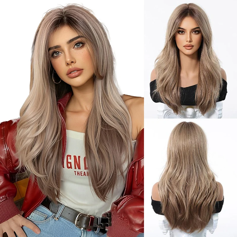 A 24-Inch Gradient Golden-Brown Curly Natural Synthetic Wig Is Suitable For Women'S Daily Parties Halloween And Carnival Cosplay
A 24-Inch Gradient Golden-Brown Curly Natural Synthetic Wig Is Suitable For Women'S Daily Parties Halloween And Carnival Cosplay