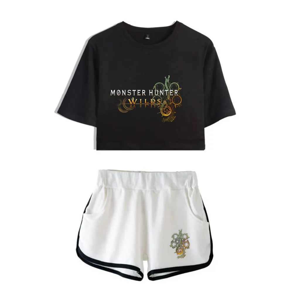 Hot Game Monster Hunter Wilds Suit Vintage 90s logo Merch Tops Two Piece Set Shorts+Lovely TShirt Trendy Suit Harajuku
Hot Game Monster Hunter Wilds Suit Vintage 90s logo Merch Tops Two Piece Set Shorts+Lovely TShirt Trendy Suit Harajuku