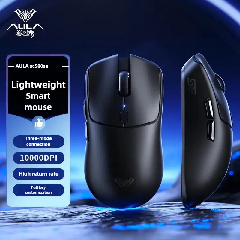 AULA SC580SE Беспроводная игровая мышь для киберспорта с регулируемым разрешением Bluetooth, три режима, эргономичная мышь по индивидуальному заказу, компьютерный аксессуар
AULA SC580SE Беспроводная игровая мышь для киберспорта с регулируемым разрешением Bluetooth, три режима, эргономичная мышь по индивидуальному заказу, компьютерный аксессуар