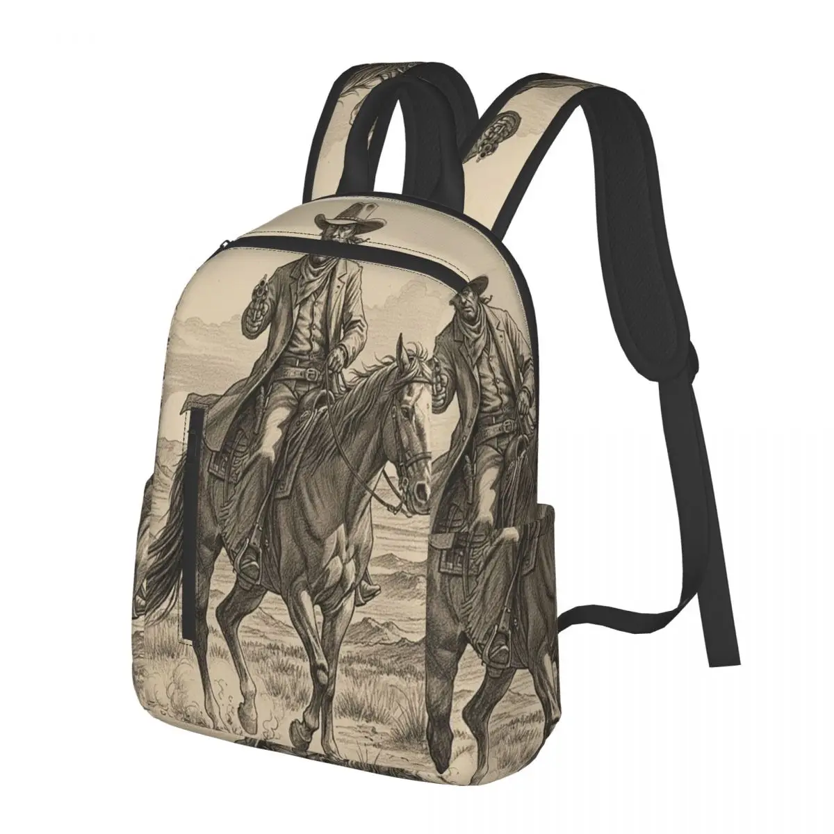 Vintage Western Cowboy Desert Sketch Student Backpack School Bag Hiking Travel Daypack for Boys Girls Bookbag Shoulder Bags
Vintage Western Cowboy Desert Sketch Student Backpack School Bag Hiking Travel Daypack for Boys Girls Bookbag Shoulder Bags