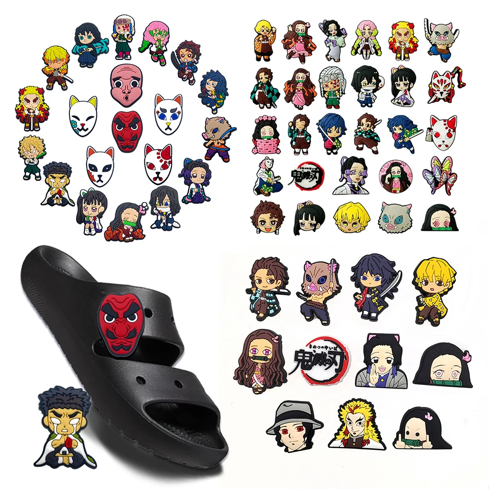 Miniso Ghost blade PVC Mix Shoes Charms with charming cartoon hairstyle, warrior sandals, children's and boys' Xmas party gifts
Miniso Ghost blade PVC Mix Shoes Charms with charming cartoon hairstyle, warrior sandals, children's and boys' Xmas party gifts