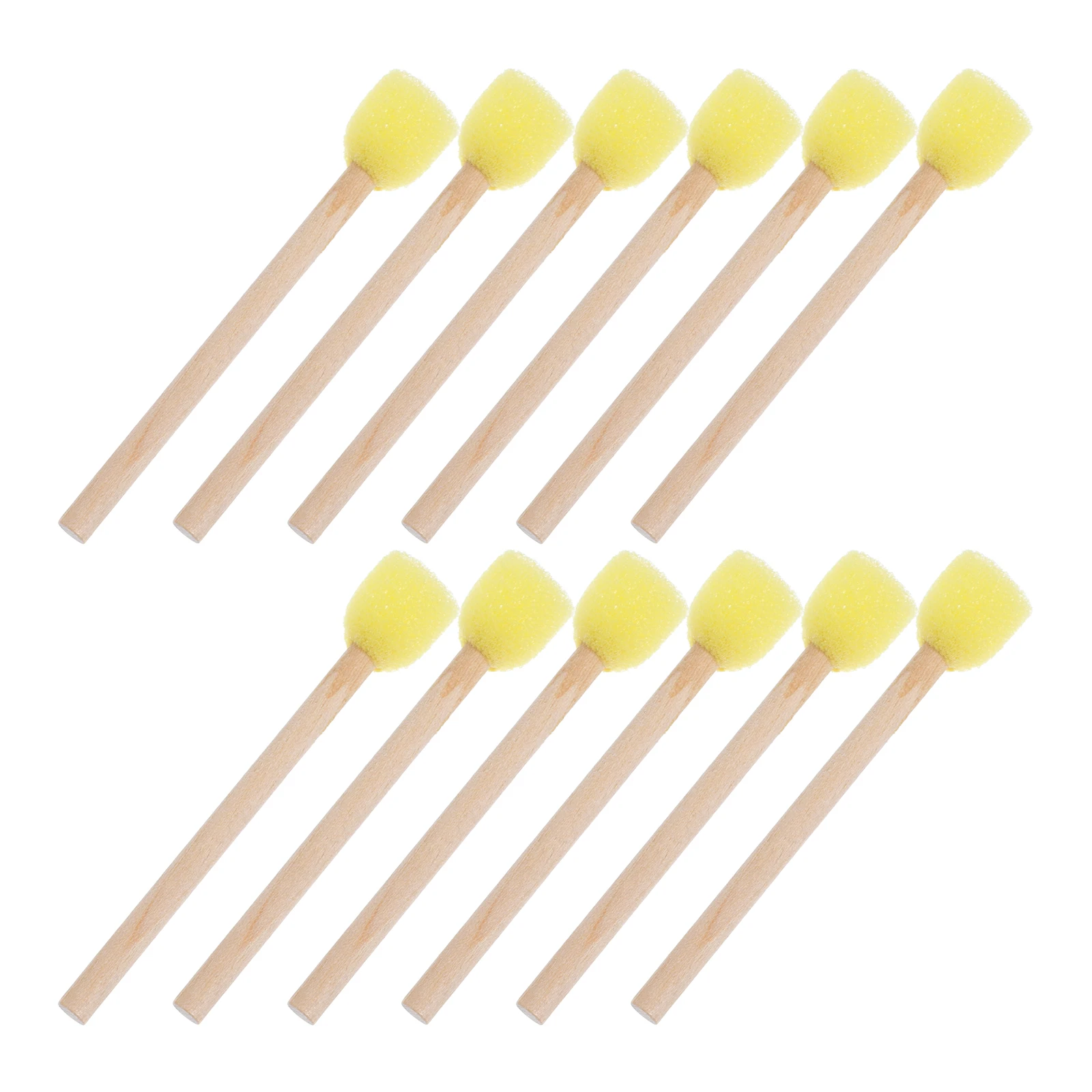 12 Pcs Painting Brushes Graffiti Tools Yellow Wooden Handles 1.5cm Sea Sponge For Painting Round Foam Sponges Supplies
12 Pcs Painting Brushes Graffiti Tools Yellow Wooden Handles 1.5cm Sea Sponge For Painting Round Foam Sponges Supplies