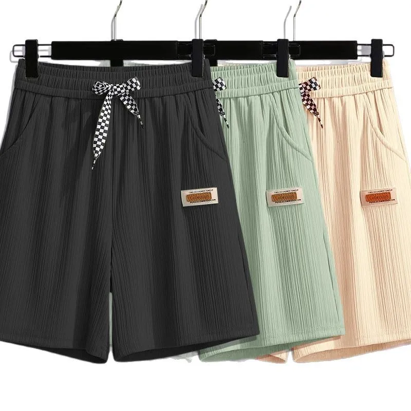 Women's Summer Ice Silk Shorts: Thin, Slimming, Loose-Fit High-Waist Straight Leg Casual Wide Leg Sports Tapered Pants
Women's Summer Ice Silk Shorts: Thin, Slimming, Loose-Fit High-Waist Straight Leg Casual Wide Leg Sports Tapered Pants