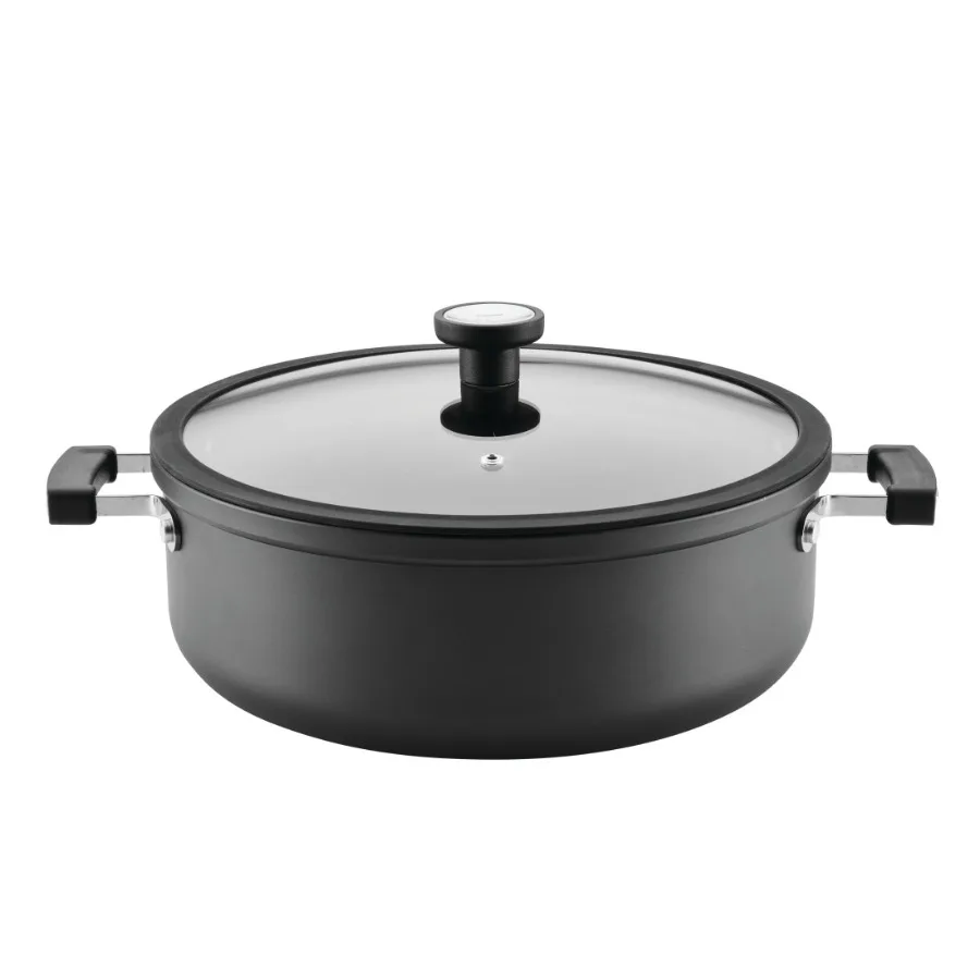 TrueCook 8qt Nonstick Family Pan with Lid Black
TrueCook 8qt Nonstick Family Pan with Lid Black
