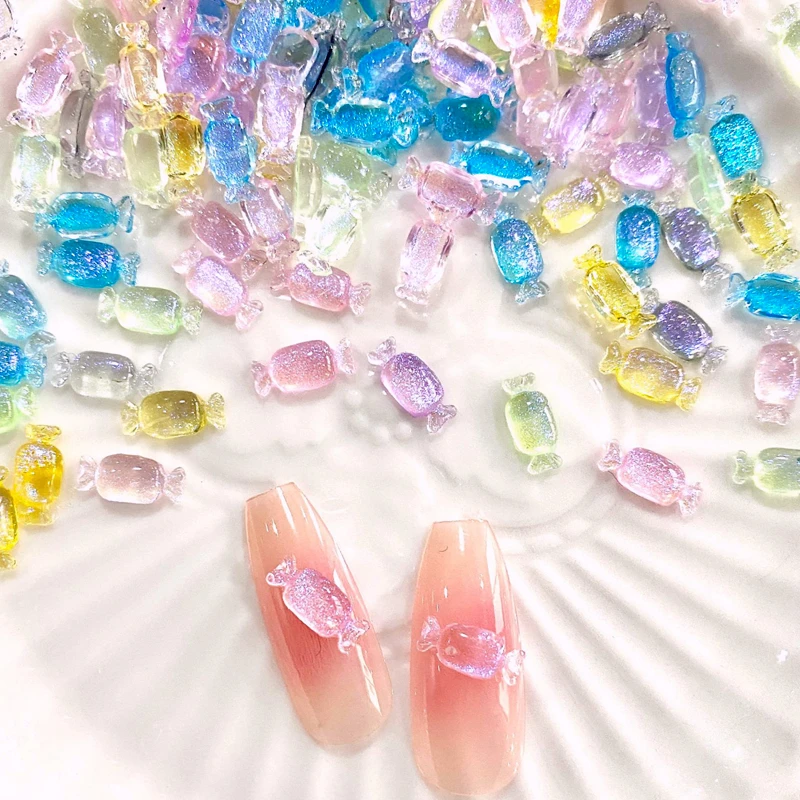 30PCS Glitter Candy Nail Charms Rhinestone Kawaii Accessories For 3D Acrylic Nails Art Decoration Design Manicure Decor Supplies
30PCS Glitter Candy Nail Charms Rhinestone Kawaii Accessories For 3D Acrylic Nails Art Decoration Design Manicure Decor Supplies