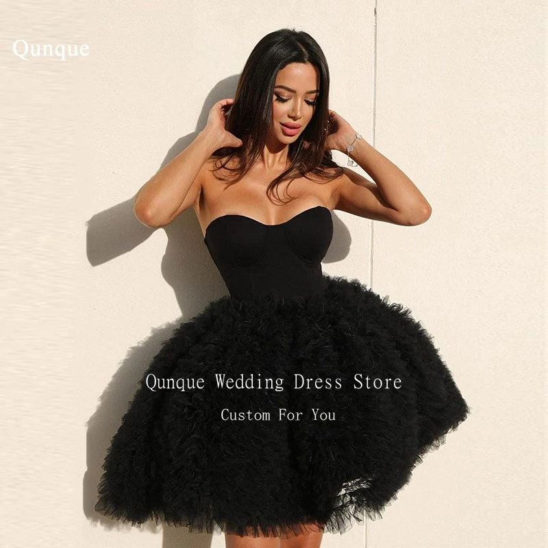 Qunque Short Ball Gown Birthday Party Dress A-line Tulle Luxury Evening Dresses Customized Cocktail Dresses Vestidos De Festa
Qunque Short Ball Gown Birthday Party Dress A-line Tulle Luxury Evening Dresses Customized Cocktail Dresses Vestidos De Festa