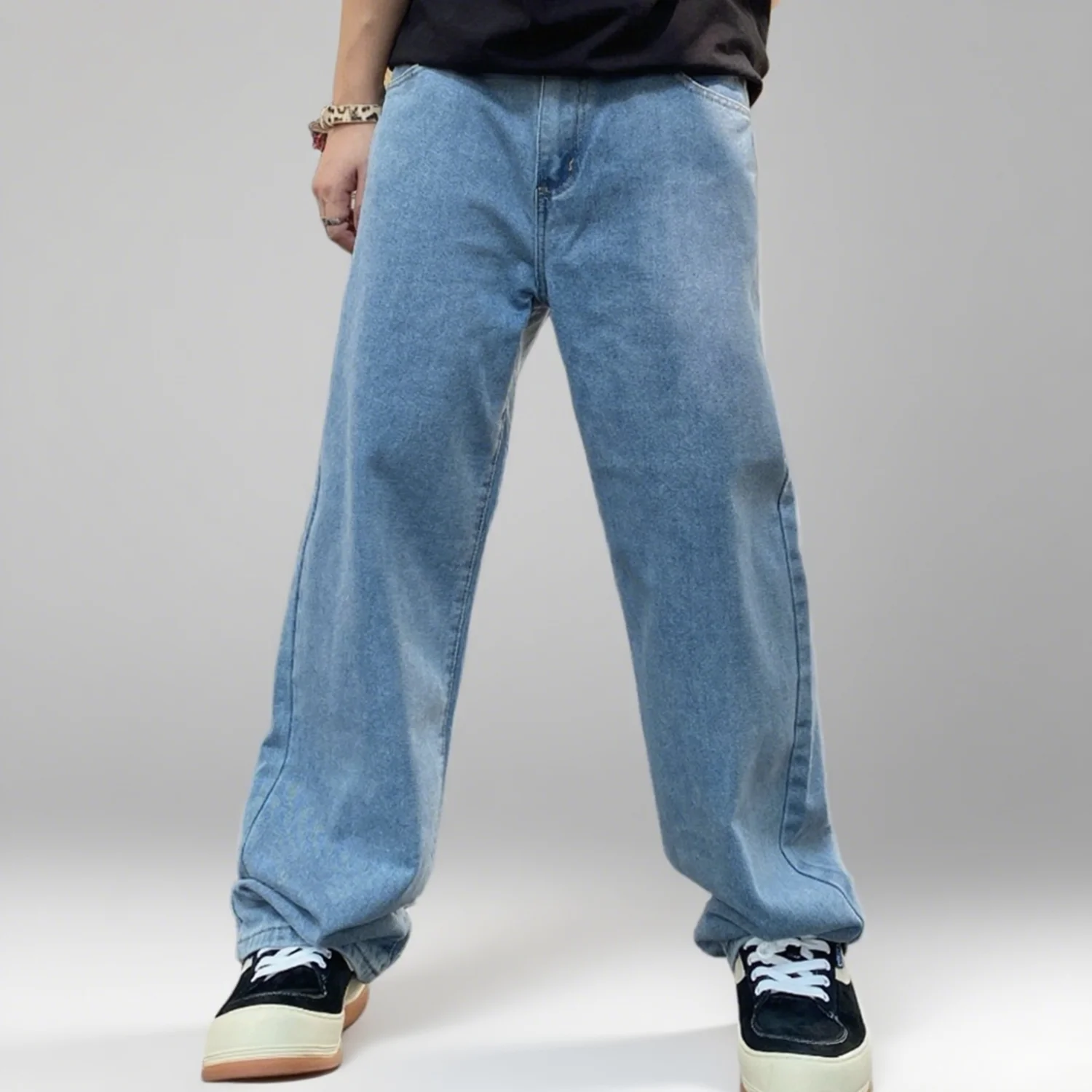 Ins Loose Straight Leg Light Blue Jean Men's Casual Long Jeans Classic Man Straight Denim Wide-Leg Pants Solid Denim Men's Pants
Ins Loose Straight Leg Light Blue Jean Men's Casual Long Jeans Classic Man Straight Denim Wide-Leg Pants Solid Denim Men's Pants