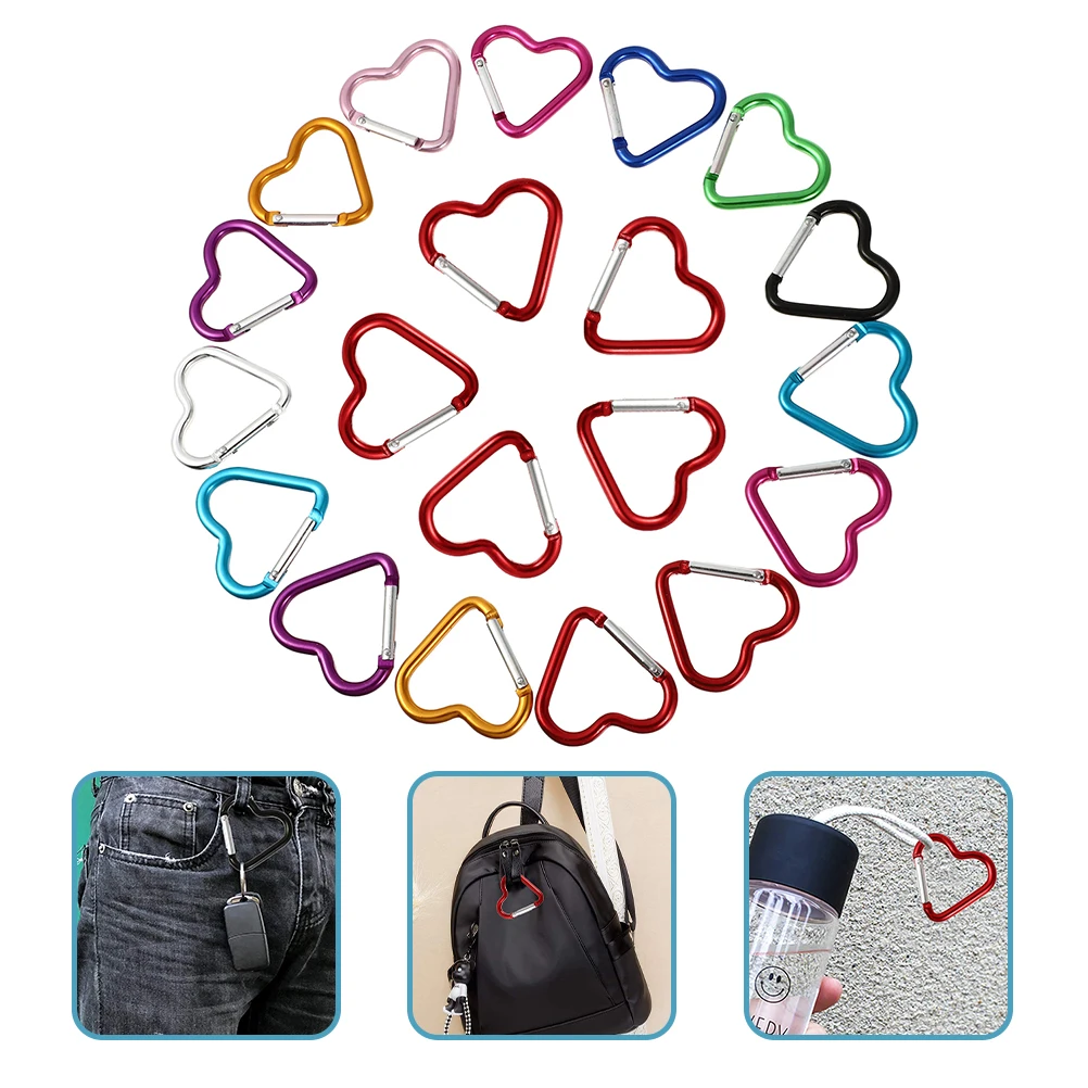 20pcs Heart Shaped Aluminum Alloy Keychain Buckles for Backpack Climbing Camping Hiking Outdoor Accessories
20pcs Heart Shaped Aluminum Alloy Keychain Buckles for Backpack Climbing Camping Hiking Outdoor Accessories