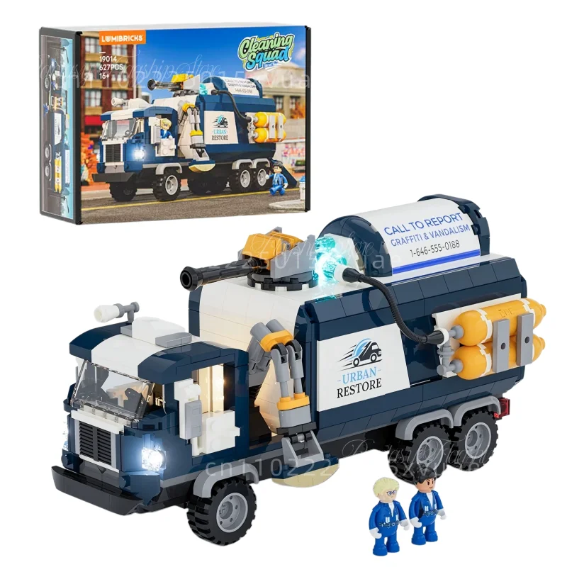 Cleaning Squad Block Car Building Blocks American Street Series Assembling Toy Models Street Scene Collectible Decoration Gifts
Cleaning Squad Block Car Building Blocks American Street Series Assembling Toy Models Street Scene Collectible Decoration Gifts