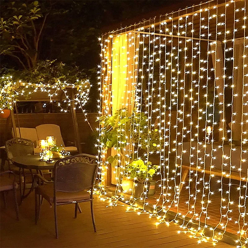 Curtain Garland Led String Lights Festival Christmas Decoration 8 Mode Usb Remote Control Holiday Light For Bedroom Home Outdoor
Curtain Garland Led String Lights Festival Christmas Decoration 8 Mode Usb Remote Control Holiday Light For Bedroom Home Outdoor
