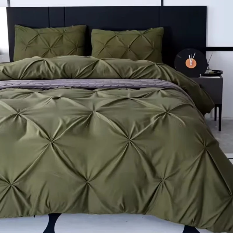 3pcs Duvet Cover Set Microfiber Pulling Flower Craft Quilt Cover with Zipper Closure+Pillowcase Breathable Green Home Textile
3pcs Duvet Cover Set Microfiber Pulling Flower Craft Quilt Cover with Zipper Closure+Pillowcase Breathable Green Home Textile