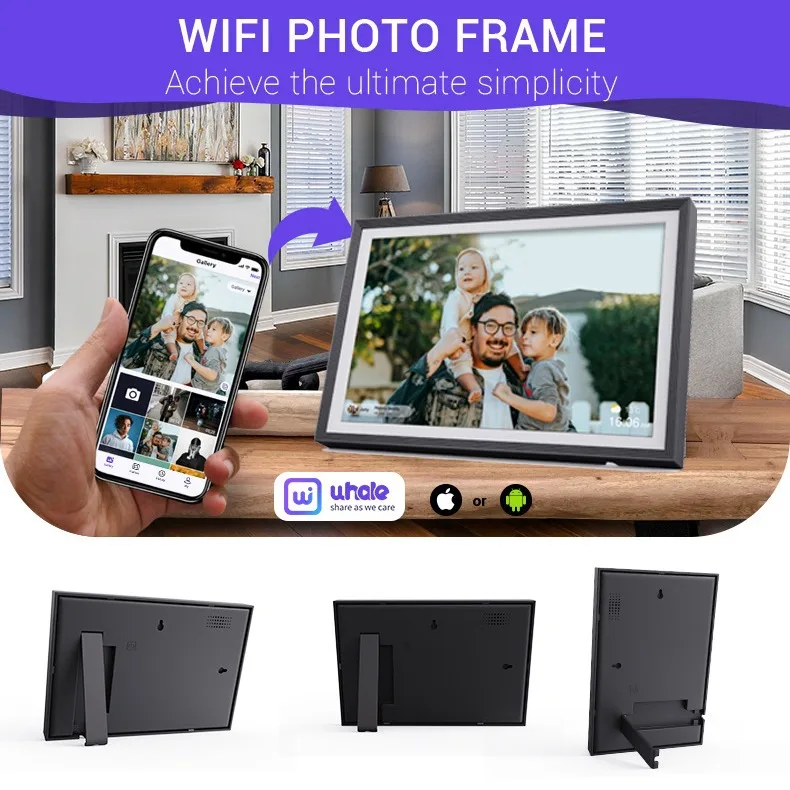2024 new 10.1 inch Uhale smart cloud photo frame digital photo frame WiFi mobile phone transfer touch screen can be wall-mounted
2024 new 10.1 inch Uhale smart cloud photo frame digital photo frame WiFi mobile phone transfer touch screen can be wall-mounted