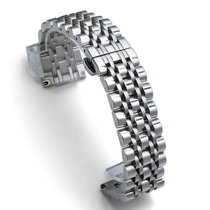 Men's stainless steel accessories brushed seven bead stainless steel strap butterfly buckle metal bracelet 22mm
Men's stainless steel accessories brushed seven bead stainless steel strap butterfly buckle metal bracelet 22mm