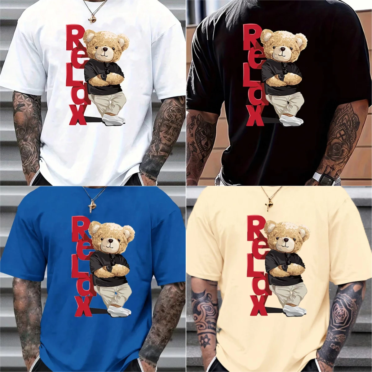 American Summer Loose Short Sleeved T-shirt Men's and Women's Heavyweight Pure Cotton Couple Daily Casual Half Sleeved
American Summer Loose Short Sleeved T-shirt Men's and Women's Heavyweight Pure Cotton Couple Daily Casual Half Sleeved